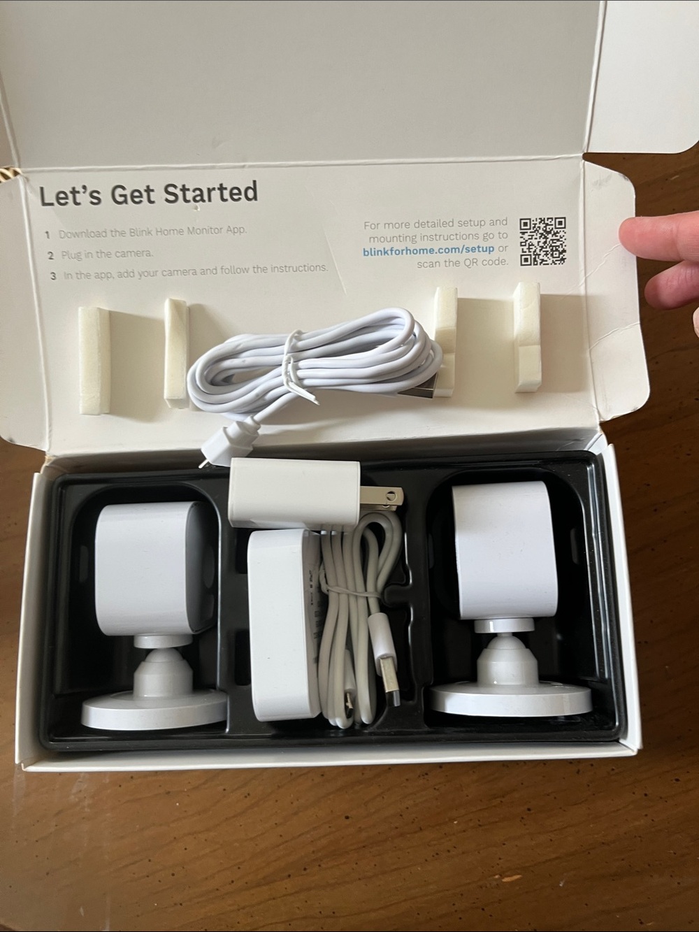 Blink Mini Security Camera Box - White/Blue Packaging